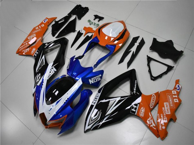 Buy 2008-2010 Blue Orange Suzuki GSXR 600/750 Motorcycle Fairings Kit UK Buy 2008-2010 Blue Orange Suzuki GSXR 600/750 Motorcycle Fairings Kit UK