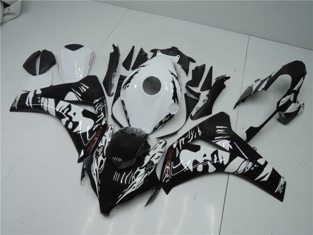 Buy 2008-2011 Black White Honda CBR1000RR Motorbike Fairing UK Buy 2008-2011 Black White Honda CBR1000RR Motorbike Fairing UK