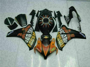 Buy 2008-2011 Orange Black Honda CBR1000RR Motorcyle Fairings UK