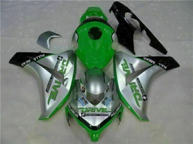 Buy 2008-2011 Green Silver Honda CBR1000RR Moto Fairings UK