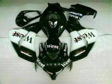 Buy 2008-2011 White Black West Honda CBR1000RR Motorbike Fairing Kits & Plastics UK