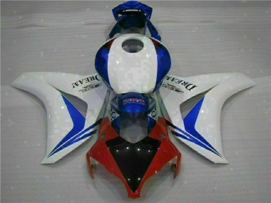 Buy 2008-2011 White Blue Honda CBR1000RR Motorcycle Fairings Kits UK