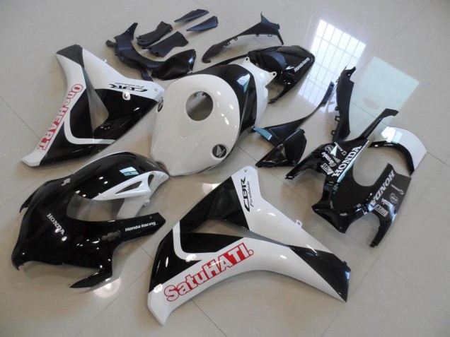 Buy 2008-2011 Black White Satuhati Honda CBR1000RR Motorcycle Fairings Kits UK Buy 2008-2011 Black White Satuhati Honda CBR1000RR Motorcycle Fairings Kits UK