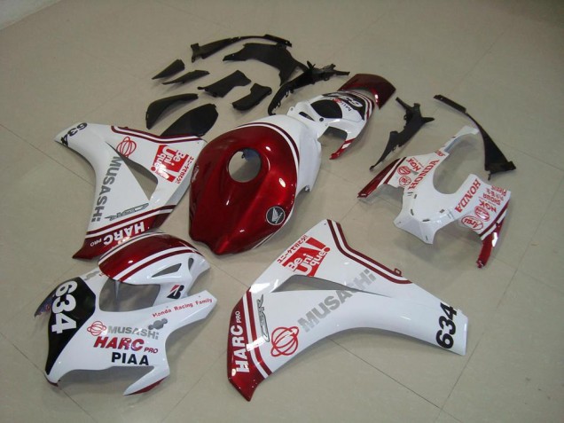 Buy 2008-2011 White Red HARC Pro PIAA 634 Honda CBR1000RR Motorcylce Fairings UK Buy 2008-2011 White Red HARC Pro PIAA 634 Honda CBR1000RR Motorcylce Fairings UK