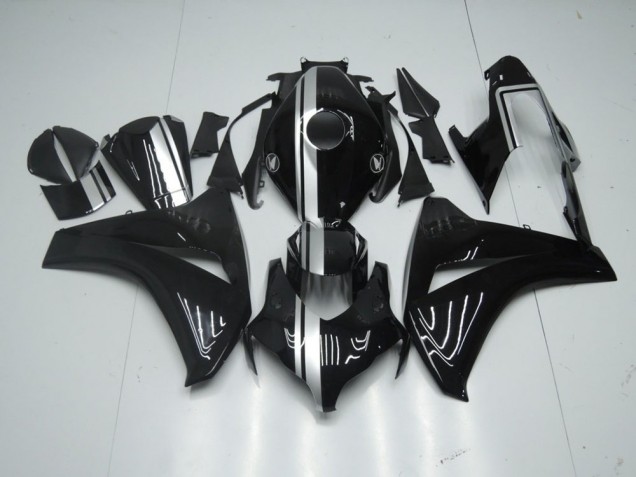 Buy 2008-2011 Glossy Black with Silver Stripe Honda CBR1000RR Motorcycle Fairing Kit UK Buy 2008-2011 Glossy Black with Silver Stripe Honda CBR1000RR Motorcycle Fairing Kit UK