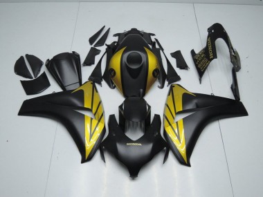 Buy 2008-2011 Matte Black and Gold Honda CBR1000RR Bike Fairings UK