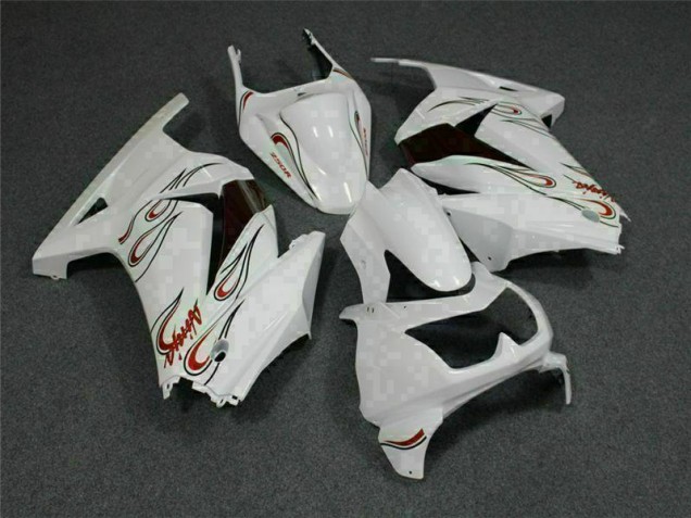 Buy 2008-2012 White Red Kawasaki EX250 Motorcylce Fairings UK Buy 2008-2012 White Red Kawasaki EX250 Motorcylce Fairings UK