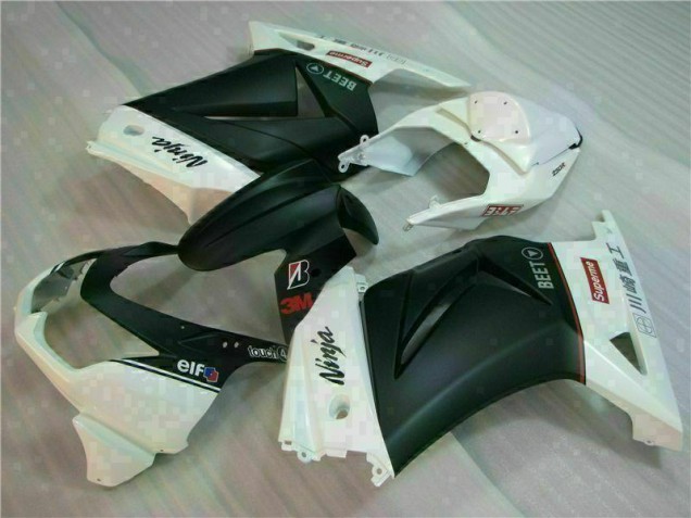 Buy 2008-2012 White Black Ninja 3M Kawasaki EX250 Motorcycle Fairings UK Buy 2008-2012 White Black Ninja 3M Kawasaki EX250 Motorcycle Fairings UK