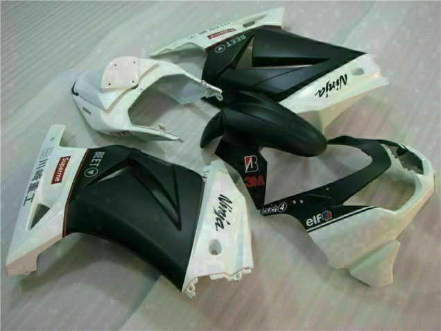 Buy 2008-2012 White Black Ninja 3M Kawasaki EX250 Motorcycle Fairings UK Buy 2008-2012 White Black Ninja 3M Kawasaki EX250 Motorcycle Fairings UK