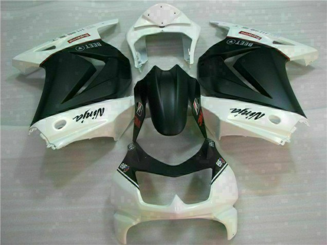 Buy 2008-2012 White Black Ninja 3M Kawasaki EX250 Motorcycle Fairings UK Buy 2008-2012 White Black Ninja 3M Kawasaki EX250 Motorcycle Fairings UK