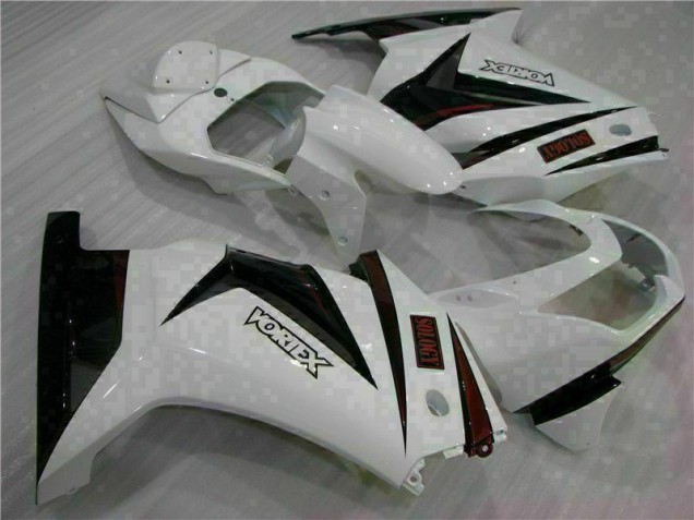 Buy 2008-2012 White Black Kawasaki EX250 Motorcycle Bodywork UK