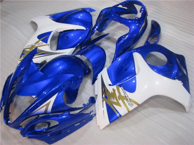 Buy 2008-2019 Blue White Suzuki GSXR 1300 Hayabusa Motorcyle Fairings UK
