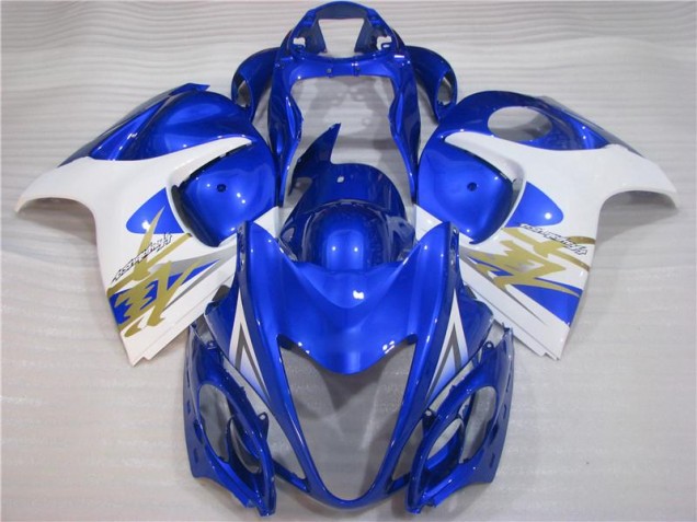 Buy 2008-2019 Blue White Suzuki GSXR 1300 Hayabusa Motorcyle Fairings UK