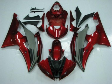 Buy 2008-2016 Red Grey Yamaha YZF R6 Motorcycle Fairings Kits UK