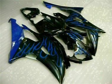 Buy 2008-2016 Blue Flame Black Yamaha YZF R6 Motorcylce Fairings UK