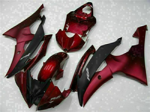 Buy 2008-2016 Red Black Yamaha YZF R6 Motorcylce Fairings UK