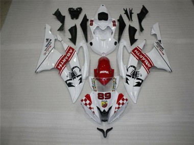 Buy 2008-2016 White Yamaha YZF R6 Motorbike Fairings UK