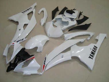 Buy 2008-2016 Pearl White Yamaha YZF R6 Motorbike Fairing Kits UK