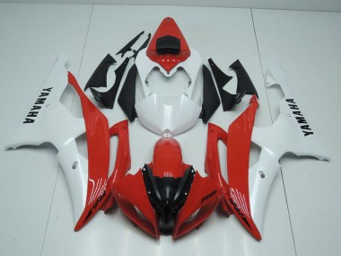 Buy 2008-2016 Red and Pearl White Yamaha YZF R6 Motorcycle Replacement Fairings UK