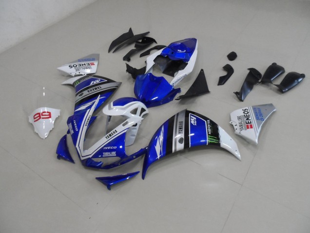 Buy 2009-2011 Blue White Yamaha YZF R1 Bike Fairing Kit UK