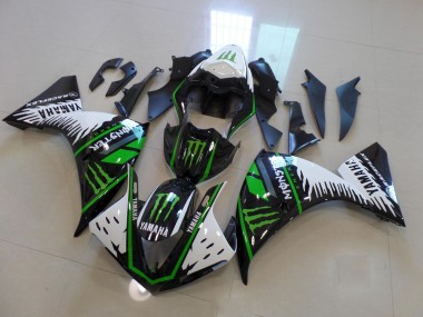 Buy 2009-2011 White Green Big Monster Yamaha YZF R1 Motor Fairings UK