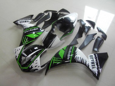 Buy 2009-2011 White Green Monster Yamaha YZF R1 Motorcycle Fairings Kit UK