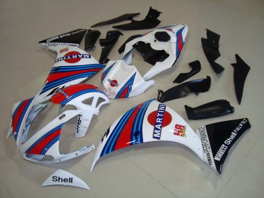 Buy 2009-2011 White Black Martini Yamaha YZF R1 Motorbike Fairings UK