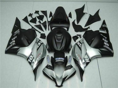 Buy 2009-2012 Black Silver Repsol Honda CBR600RR Motorcycle Fairings Kits UK