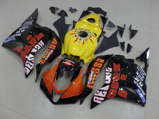 Buy 2009-2012 Yellow Rossi Race Honda CBR600RR Motorcycle Fairings Kits UK Buy 2009-2012 Yellow Rossi Race Honda CBR600RR Motorcycle Fairings Kits UK