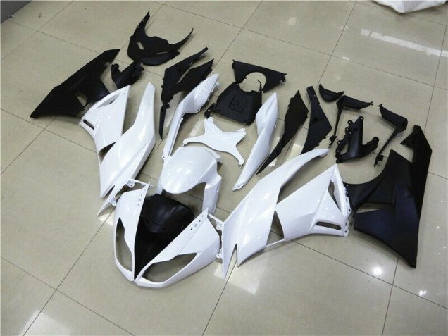 Buy 2009-2012 White Kawasaki ZX6R Motorcyle Fairings UK Buy 2009-2012 White Kawasaki ZX6R Motorcyle Fairings UK