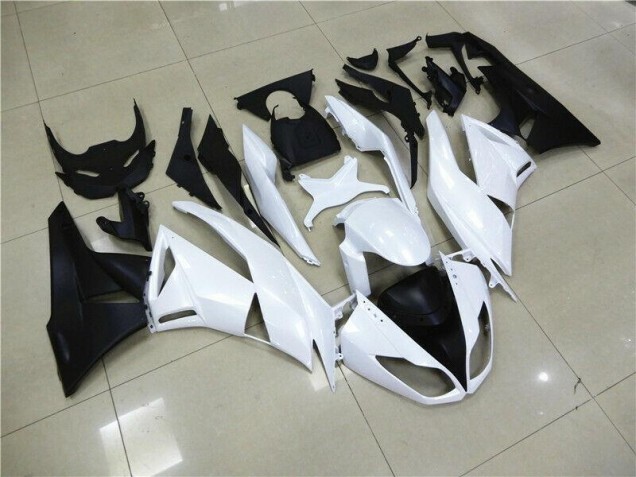 Buy 2009-2012 White Kawasaki ZX6R Motorcyle Fairings UK Buy 2009-2012 White Kawasaki ZX6R Motorcyle Fairings UK