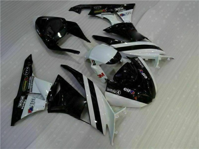 Buy 2009-2012 Black White 3M Touch4 Kawasaki ZX6R Motorcycle Fairing Kits UK Buy 2009-2012 Black White 3M Touch4 Kawasaki ZX6R Motorcycle Fairing Kits UK