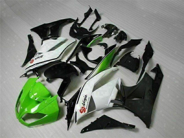 Buy 2009-2012 Green Black White 25 Kawasaki ZX6R Bike Fairings UK Buy 2009-2012 Green Black White 25 Kawasaki ZX6R Bike Fairings UK