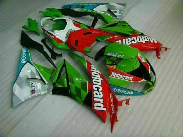 Buy 2009-2012 Red Green Motocard Kawasaki ZX6R Replacement Motorcycle Fairings UK Buy 2009-2012 Red Green Motocard Kawasaki ZX6R Replacement Motorcycle Fairings UK