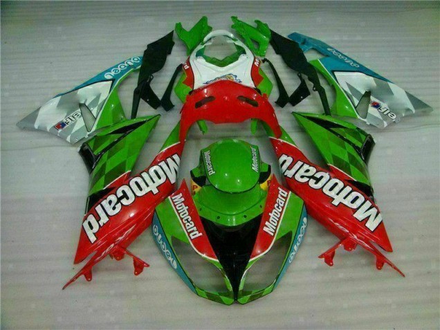Buy 2009-2012 Red Green Motocard Kawasaki ZX6R Replacement Motorcycle Fairings UK Buy 2009-2012 Red Green Motocard Kawasaki ZX6R Replacement Motorcycle Fairings UK