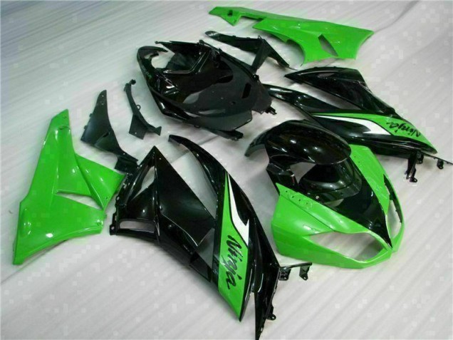 Buy 2009-2012 Black Green Kawasaki ZX6R Bike Fairing Kit UK Buy 2009-2012 Black Green Kawasaki ZX6R Bike Fairing Kit UK