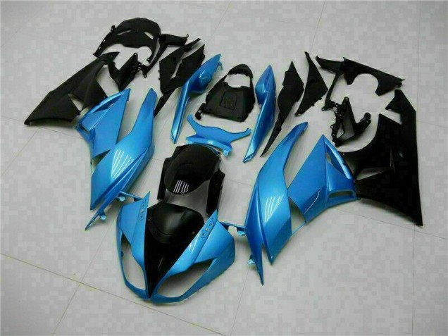 Buy 2009-2012 Blue Black Kawasaki ZX6R Motorcyle Fairings UK