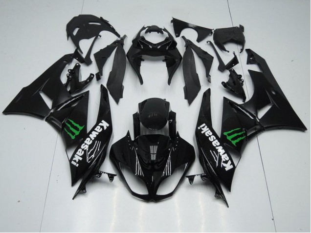 Buy 2009-2012 Black with Monster Kawasaki ZX6R Replacement Motorcycle Fairings UK Buy 2009-2012 Black with Monster Kawasaki ZX6R Replacement Motorcycle Fairings UK