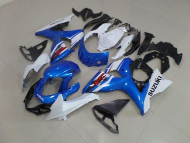 Buy 2009-2016 Blue White Suzuki GSXR 1000 K9 Motorcyle Fairings UK