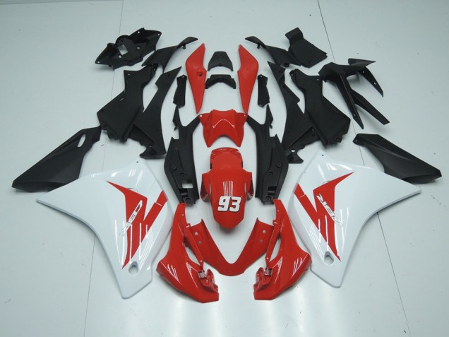 Buy 2011-2013 Red White 93 Honda CBR125R Motorcycle Fairing Kit UK