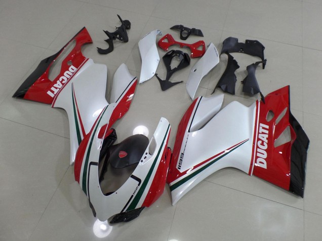 Buy 2011-2014 White Red Ducati 1199 Motorcycle Fairing Kits UK Buy 2011-2014 White Red Ducati 1199 Motorcycle Fairing Kits UK