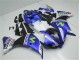 Buy 2012-2014 Blue White Black Yamaha YZF R1 Motorcycle Replacement Fairings UK