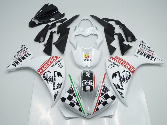 Buy 2012-2014 White Black Abrath Yamaha YZF R1 Motorcycle Replacement Fairings UK Buy 2012-2014 White Black Abrath Yamaha YZF R1 Motorcycle Replacement Fairings UK