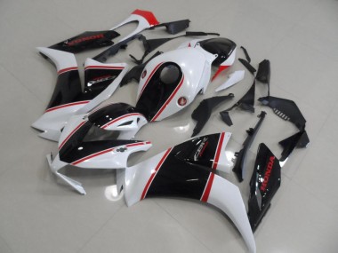 Buy 2012-2016 Black and White and Red Stripe Honda CBR1000RR Motorcylce Fairings UK