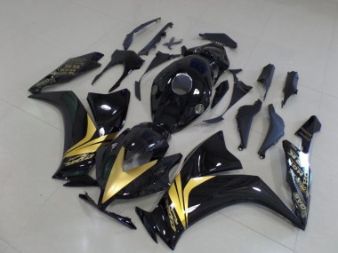 Buy 2012-2016 Glossy Black Gold Sticker Honda CBR1000RR Bike Fairings UK