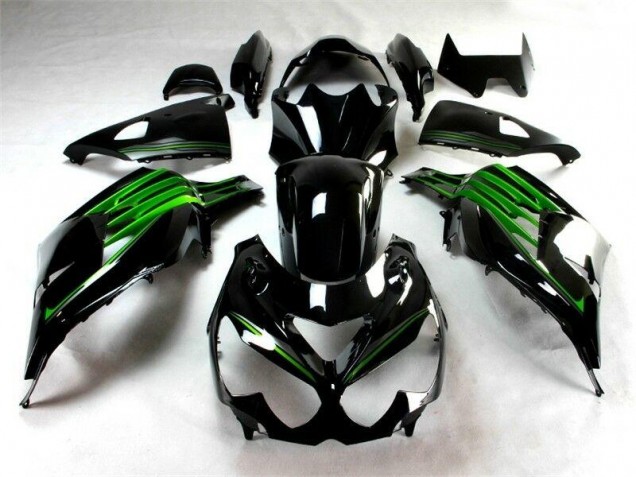 Buy 2012-2021 Black Green Kawasaki ZX14R ZZR1400 Motorcylce Fairings UK Buy 2012-2021 Black Green Kawasaki ZX14R ZZR1400 Motorcylce Fairings UK