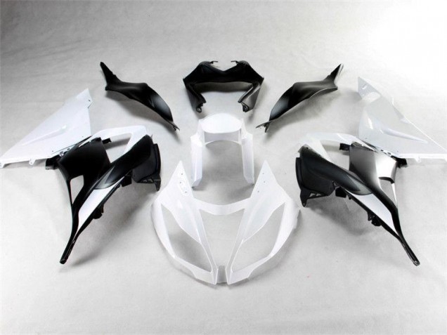 Buy 2013-2018 White Black Kawasaki ZX6R Motorbike Fairings UK Buy 2013-2018 White Black Kawasaki ZX6R Motorbike Fairings UK