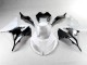 Buy 2013-2018 White Black Kawasaki ZX6R Motorbike Fairings UK Buy 2013-2018 White Black Kawasaki ZX6R Motorbike Fairings UK