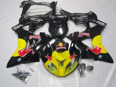 Buy 2009-2014 Yellow Black RedBull BMW S1000RR Motorbike Fairing Kits UK