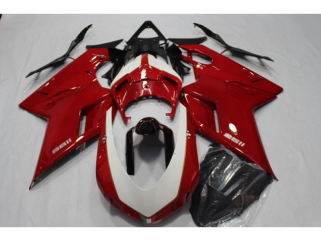 Buy 2007-2014 Red Ducati 1198 Motorcycle Fairing Kit UK